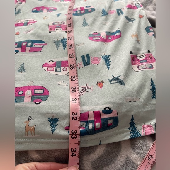 Joyspun blue moo moo night dress with campers size small-medium #2237 - Picture 8 of 9